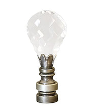 Load image into Gallery viewer, Glass Teardrop Antique Base Finial
