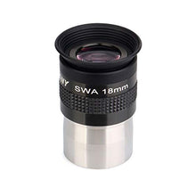 Load image into Gallery viewer, SVBONY Eyepiece 1.25 inch Ultra Wide Angle Lens 18mm Focal Length 72 Deg Multi Coated Telescope Accessory for Telescope
