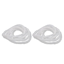 Load image into Gallery viewer, Aexit 2Pcs 18mm Tube Fittings Flexible Spiral Tube Cable Wire Wrap Computer Manage Cord Microbore Tubing Connectors Clear 3.5M
