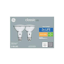 Load image into Gallery viewer, GE Classic 2-Pack 75 W Equivalent Dimmable Warm White Par30 Longneck 3000k LED Light Fixture Light Bulbs
