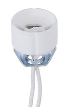 Load image into Gallery viewer, B&amp;P Lamp Porcelain GU10 Halogen Socket with 1/8IP Hickey, 12&quot; Leads
