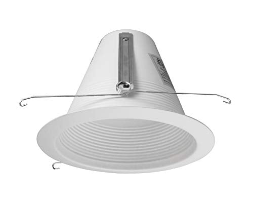 NICOR Lighting 6 inch White Airtight Recessed Cone Baffle Trim, Fits 6 inch Housings (17550A)