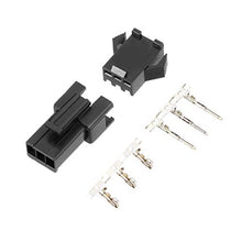 Load image into Gallery viewer, uxcell 100 Pairs 2.54mm 3 Pin Black Plastic Male Female -SM Housing Crimp Terminal Connector
