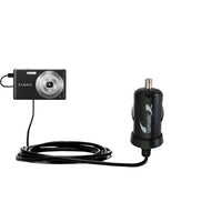 Mini 10W Car / Auto DC Charger designed for the Panasonic Lumix F5 / DMC-F5 with Gomadic Brand Power Sleep technology - Designed to last with TipExchange Technology