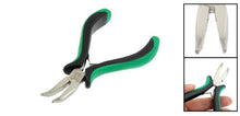 Load image into Gallery viewer, uxcell Green Black Plastic Handle Coated Curved Bent Nose Plier Cutter
