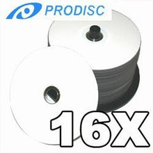 Load image into Gallery viewer, 50 Prodisc Spin-X 16X DVD-R 4.7GB White Inkjet Hub

