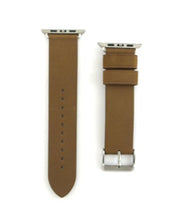 Load image into Gallery viewer, Monowear Leather Band in Brown for 42MM Apple Watch series 1 &amp; 2 in Space Gray finish
