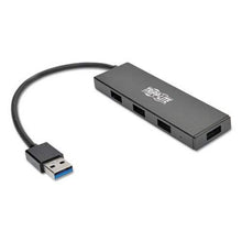 Load image into Gallery viewer, Tripp Lite 4-Port USB 3.0 SuperSpeed Hub, 4 Ports, Black, Each (TRPU360004SLIM)
