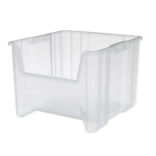 Load image into Gallery viewer, Akro-Mils 13018 Stack-N-Store Heavy Duty Stackable Open Front Plastic Storage Container Bin, (17-1/2-Inch x 16-1/2-Inch x 12-1/2-Inch), Clear, (2-Pack)
