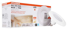 Load image into Gallery viewer, SYLVANIA LED Recessed Lighting Integrated 6&quot; Bulb and Trim, 65W Equivalent Efficient 12W, Medium Base, 800 Lumen, Dimmable, 2700K, Soft White - 4 Pack (40050)

