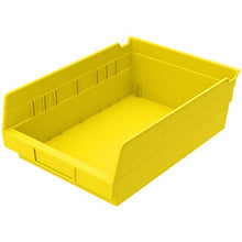 Load image into Gallery viewer, Akro-Mils 30150 Plastic Nesting Shelf Bin Box, (12-Inch x 8-Inch x 4-Inch), Yellow, (12-Pack)
