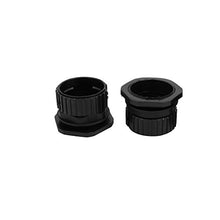 Load image into Gallery viewer, Aexit 2Pcs PG48 Transmission 54.5mm to 52mm Plastic Cable Gland Pipe Connector Joints Black
