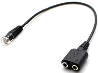 PC Headset Adapter Computer Stereo Headphone Dual 3.5mm to Phone Rj9/Rj10 Converter ONLY for Cisco IP Phones 7942 7945 7960 7960G 7961 8841 etc