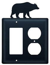 Load image into Gallery viewer, Village Wrought Iron EGO-14 8 Inch Bear - Single GFI and Outlet, Black
