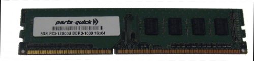 parts-quick 8GB DDR3 Memory for ASUS Compatible Rampage IV Gene PC3-12800 240 pin 1600MHz Compatible RAM