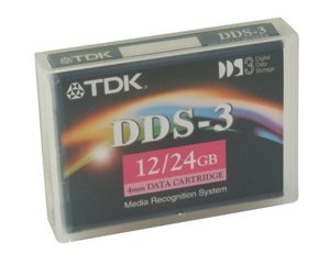 TDK DDS-3 125m Tape 12/24 GB ,Part # DC4-125-10 Pack