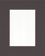 Load image into Gallery viewer, Pack of 5 11x14 Chocolate Brown Picture Mats with White Core for 8x10 Pictures
