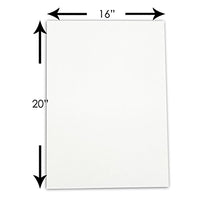 The Display Guys, Pack of 10, 16x20 inches Picture Mat Matte Backing Boards for Framing,White Core