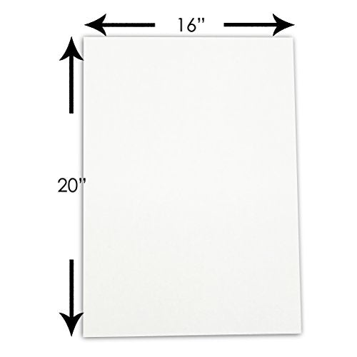 The Display Guys, Pack of 10, 16x20 inches Picture Mat Matte Backing Boards for Framing,White Core