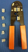 Load image into Gallery viewer, Telephone Cord Repair Kit (Modular Crimp Tool + 5 Connectors)
