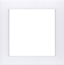 Load image into Gallery viewer, Pack of 5 16x16 Square White Picture Mats with White Core Bevel Cut for 12x12 Pictures
