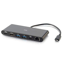 Load image into Gallery viewer, C2G Docking Station, USB C Docking Station, 4K Docking Station, Compatible with USB-C &amp; Thunderbolt 3 Laptops, Black, Cables to Go 28845
