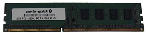 parts-quick 8GB Memory for HP Pavilion HPE h8-1240t CTO DDR3 PC3-12800 Non-ECC Desktop DIMM Compatible RAM