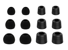 Load image into Gallery viewer, 12pcs (BMF-B)- S/M/L Premium Memory Foam and Round Replacement Set Earbuds Eartips Compatible with Jaybird Freedom F5 Earphones Headphones

