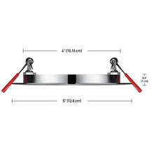 Load image into Gallery viewer, Globe Electric 4&quot; LED Integrated Ultra Slim Recessed Lighting Kit, 9 Watts, Energy Star, IC Rated, Dimmable, Wet Rated, Fixed Flood, Brushed Nickel Finish, 90932
