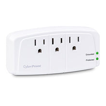 Load image into Gallery viewer, CyberPower CSB300W Essential Surge Protector, 900J/125V, 3 Outlets, Wall Tap
