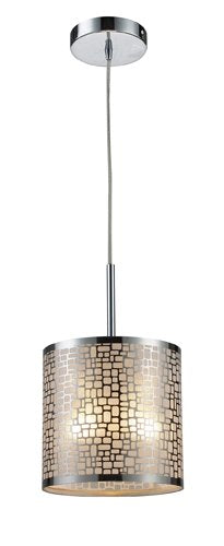 Elk 31041/1 Medina 1-Light Pendant in Polished Stainless Steel