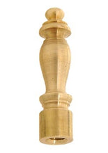 Load image into Gallery viewer, B&amp;P Lamp 2&quot; Brass Finial, 1/4-27F, Burnished &amp; Lacq.
