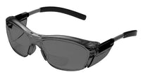 3 M Nuvo Reader Protective Eyewear 11501 00000 20 Gray Lens, Gray Frame, +2.0 Diopter