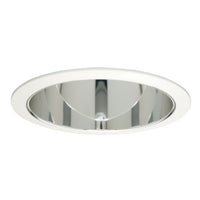 HALO Recessed 406SC 6-Inch Trim Baffle with Specular Clear Reflector and Torsion Springs