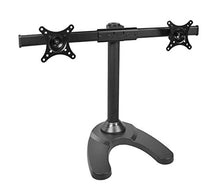 Load image into Gallery viewer, SIIG Accessory CE-MT1712-S2 Side-by-Side Dual Monitor Desk Stand 13inch to 27inch Retail,Black
