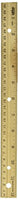 School Smart Double Beveled Wood Ruler, 12 x 1-1/8 x 5/32 Inches