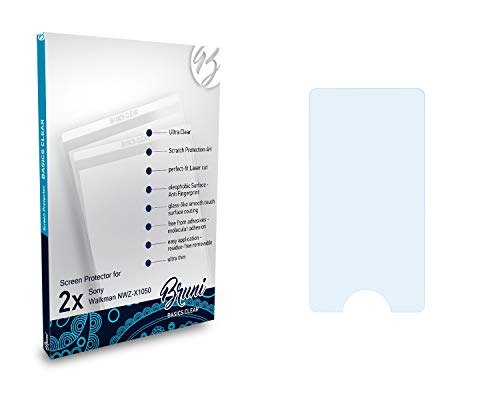 Bruni Screen Protector Compatible with Sony Walkman NWZ-X1050 Protector Film, Crystal Clear Protective Film (2X)