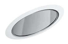 Load image into Gallery viewer, Juno Lighting Group 612B-WH Standard Slope Downlight Reflector Cone, Black Alzak with White Trim
