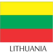 Load image into Gallery viewer, Lithuania Flag Hard Hat Helmet Decals Stickers - 12 Pieces
