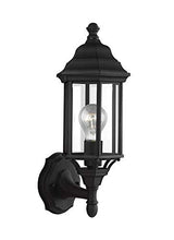 Load image into Gallery viewer, Sea Gull Lighting Generation 8538701-12 Transitional One Light Outdoor Wall Lantern from Seagull-Sevier Collection in Black Finish, Small
