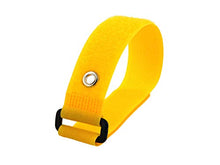 Load image into Gallery viewer, Reusable Cinch Straps - Various Sizes (12&quot; x 1&quot; with Eyelet, Yellow)
