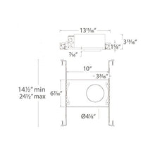 Load image into Gallery viewer, WAC Lighting R3BNICA-10 Oculux 3.5&quot; LED New Construction IC-Rated Airtight Housing in Aluminum Finish
