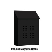 Load image into Gallery viewer, Salsbury Industries 4625BLK Traditional Mailbox, Decorative, Vertical Style, Black
