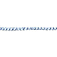 Cord Polyester Cord without Lip for Home Decor, 3/8-Inch, Light Blue