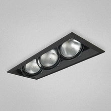 Load image into Gallery viewer, Eurofase TE133-01 3-Light PAR30 Recessed Mutiple Strip Trim, Black
