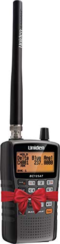 Uniden Bearcat BC125AT Handheld Scanner. 500 Alpha-Tagged channels. Public Safety, Police, Fire, Emergency, Marine, Military Aircraft, and Auto Racing Scanner.  Lightweight, Portable Design.