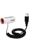 Load image into Gallery viewer, Gomadic USB Charging Data Coiled Cable Designed for The Polaroid XS100 Will Charge and Data sync with one Unique TipExchange Enabled Cable
