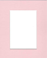 Pack of 5 18x24 Pink Picture Mats with White Core, for 13x19 Pictures