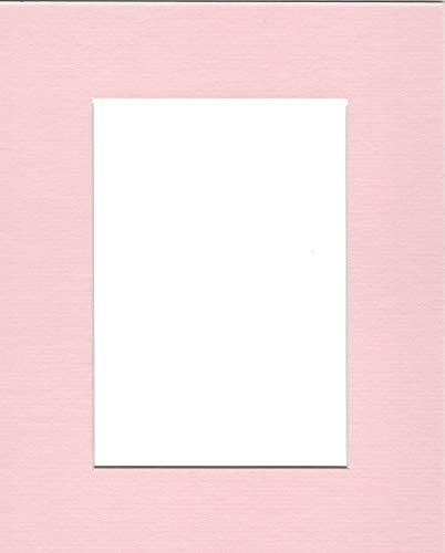 Pack of 5 18x24 Pink Picture Mats with White Core, for 13x19 Pictures