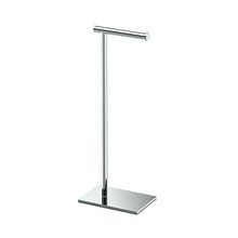 Load image into Gallery viewer, Modern Square Base Tissue Holder Stand, 21.25&quot;, In Chrome

